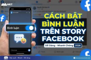 cách bật bình luận trên story Facebook