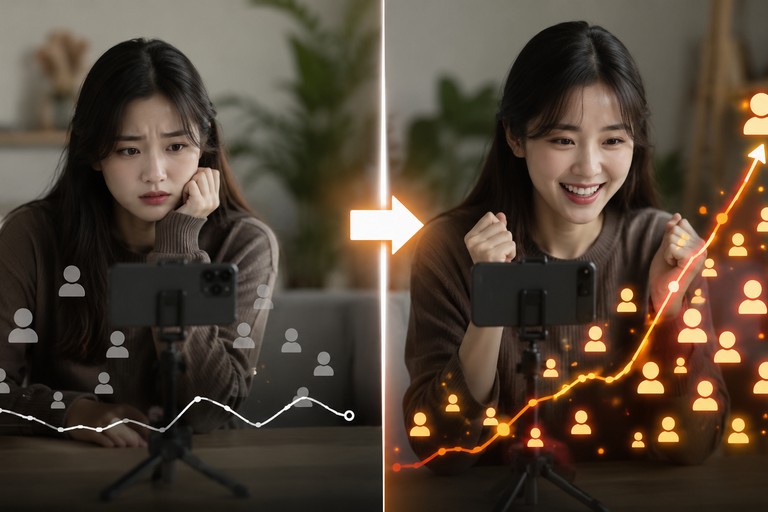 phần mềm seeding live tiktok trước và sau khi sử dụng so sánh viewer